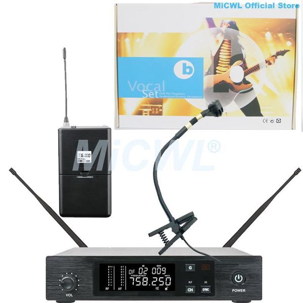 

microphones micwl d100 digital wireless audio microphone system cardioid instrument gooseneck music mic for stage