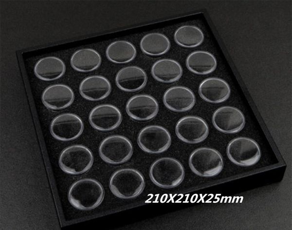 

empty 25/50 bottle box plastic organizer storage case manta de strass jewelry piedras para unhas nails art boxes tool nail kits