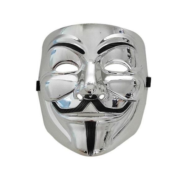 

party masks halloween masquerade horror silver killer mask bronze v for vendetta cosplay costume supplies guy fawkes gold