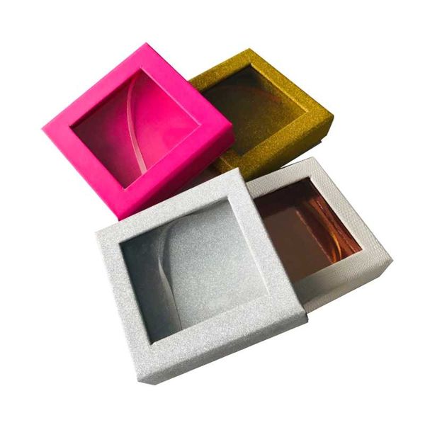 

false eyelashes wholesale packaging rectangle pink boxes faux cils strip diamond magnetic case eyelash care box without