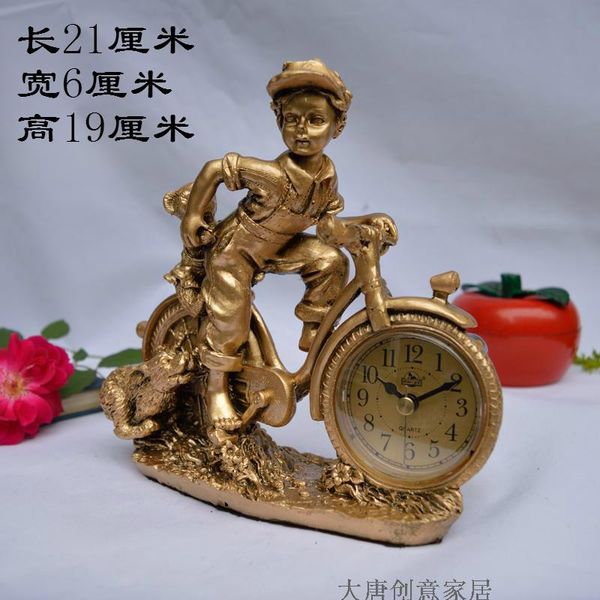 

desk & table clocks home decoration accessories european-style retro pediatric clock bedroom student bedside counter mini pendulum