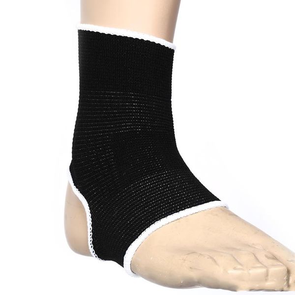 

ankle foot support sleeve pullover wrap elastic sock compression bandage brace protection pain relief, Blue;black
