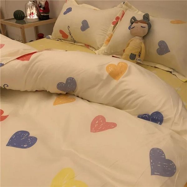 

bedding sets set printed bed linen sheet plaid duvet cover 240x220 single double  king quilt covers bedclothes