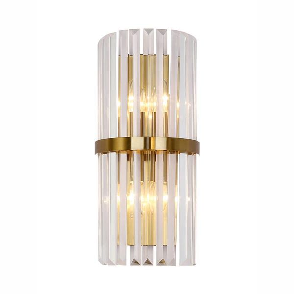 

wall lamp modern bedside sconce luxury golden crystal light fixtures living room bedroom corridor led lamps