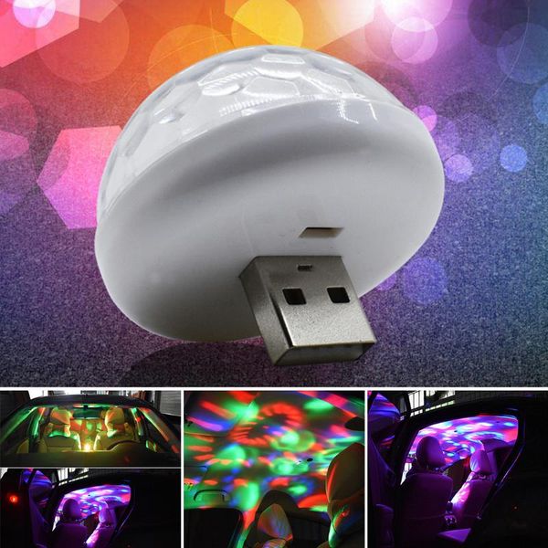 

interior&external lights mini decorative mobile phone 1pc projector 5v tool usb voice control ball