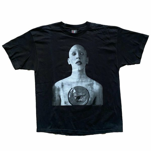 

vintage 2000 marilyn manson t-shirt, White;black