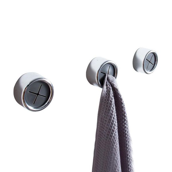 

towel racks 3pcs hook strong wall seamless creative hole-door magic holder