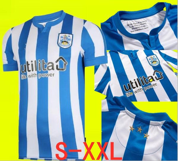 

thailand quality huddersfield town 2021-2022 home kit, Black;yellow