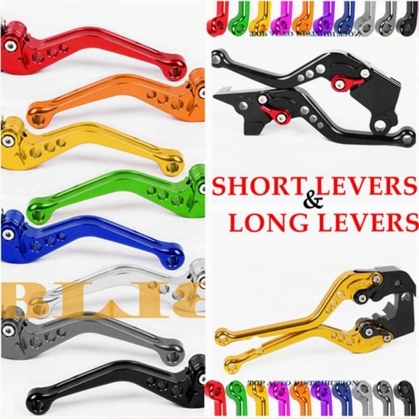 

motorcycle brakes 10 colors for street triple 675 speed four daytona 600 650 955i cnc long & short 2 styles clutch brake levers