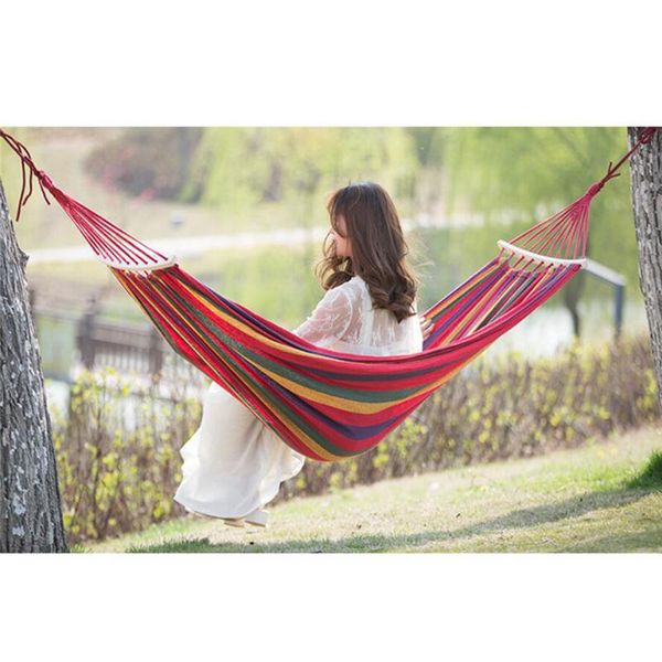 

camp furniture single/double 280x150cm garden swings outdoor camping hammock hanging chair bed portable