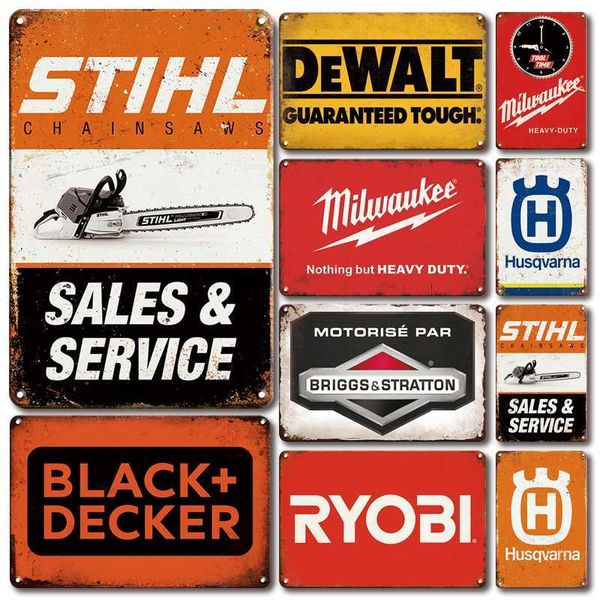 

retro tool parts metal poster plate vintage tools room decoration accessories tin sign art wall iron painting plaques