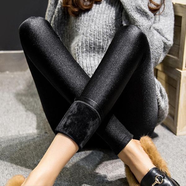 

winter warm cashmere large yard women capri plus size 3xl 4xl 5xl thick pant black slim stretch capris trousers, Black;white