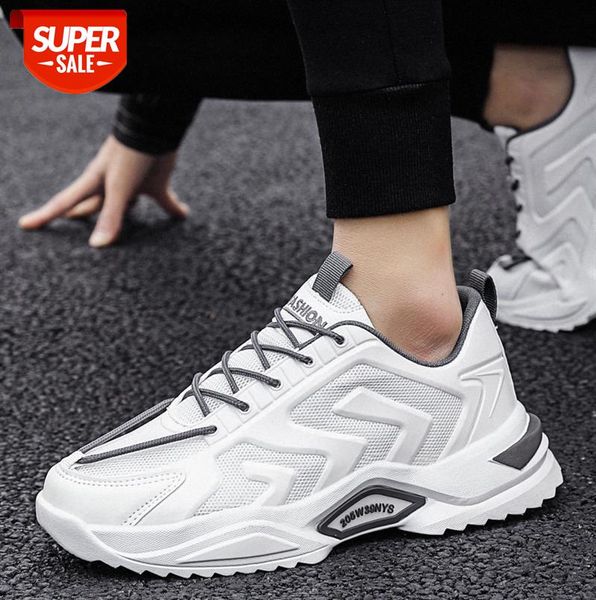 

color block old shoes men's ins sports casual with increased personality #xd88