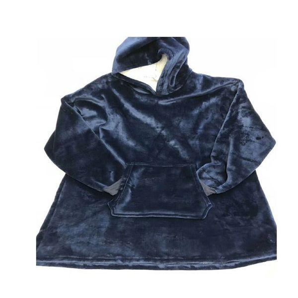 

women's thermal underwear 2021 hooded tv blanket outdoor warm robe, Black;pink