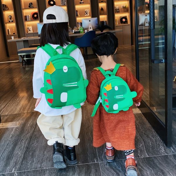 Borsa a tracolla di lusso di design per bambini Cartone animato per bambini Zaino per bambini Zaino per asilo nido Simpatici zaini da viaggio per dinosauri coreani