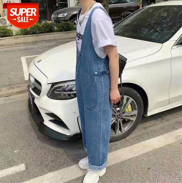 

lizhiqi denim overalls women korean style loose straight-leg jumpsuit drape wide-leg trousers 110651 #zk9d, Black;gray