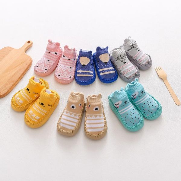

baby first walkers for born boy girls infant toddlers booties with grips non-skid indoor slipper floor shoes socks