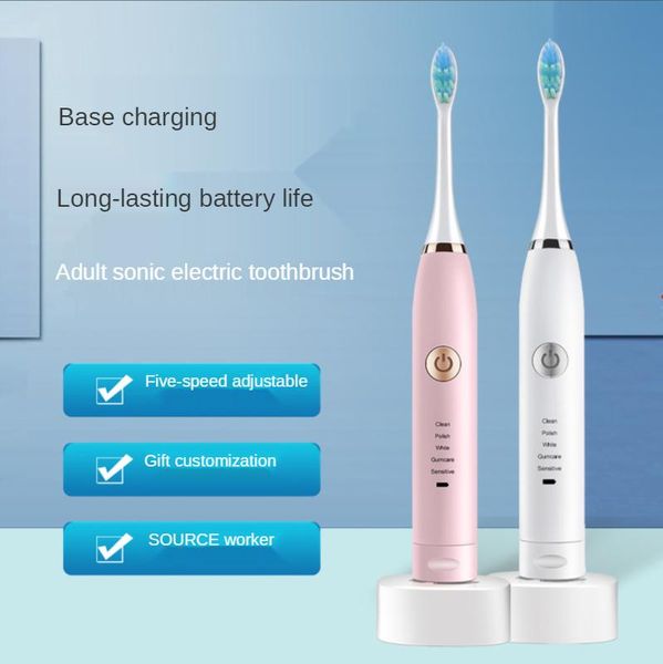 

smart electric toothbrush soft hair rechargeable household five-speed electronic toothbrushes