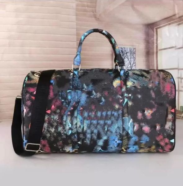 

bags duffle bag women travel high luggage quality men pu leather handbags large cross body totes 53cm