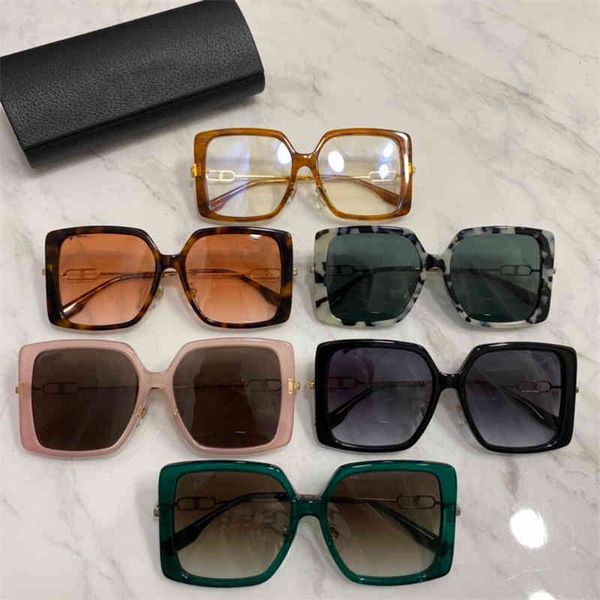 

2022 factory wholesale large frame plate men's and women's sunglasses ins net red same letter leg be4332 tide, White;black