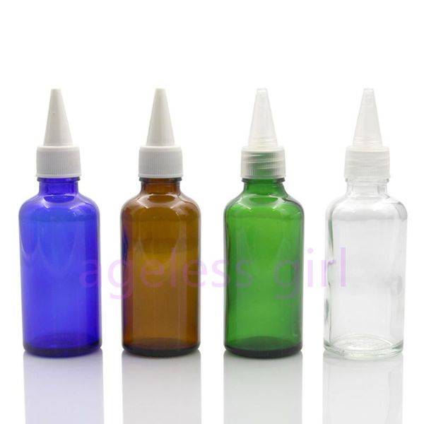 

storage bottles & jars 10/20pcs 50ml empty glass pointed mouth skin toner cream lotion with sharp cosmetic
