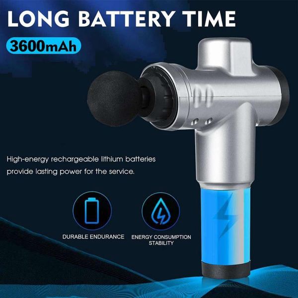 

massage gun high frequency deep tissue massager muscle vibrating fascial pain relief relax electric