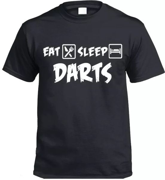 

eat sleep dardos camiseta regalo divertido regalo, White;black