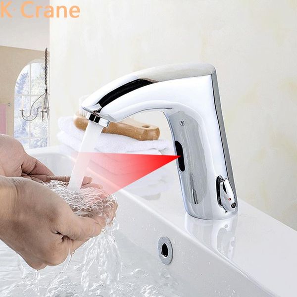 

infrared motion sensor tap bathroom smart automatic faucet basin sink touchless inductive grifo dc ac power deck mount torneira faucets