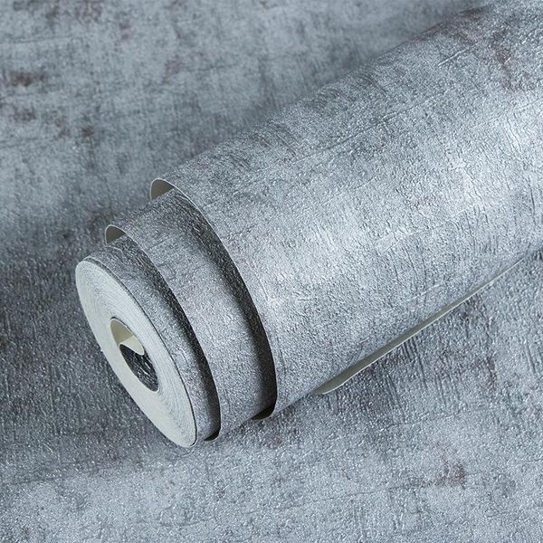 

wallpapers retro nostalgic cement gray plain industrial wallpaper solid color restaurant bar el clothing store waterproof