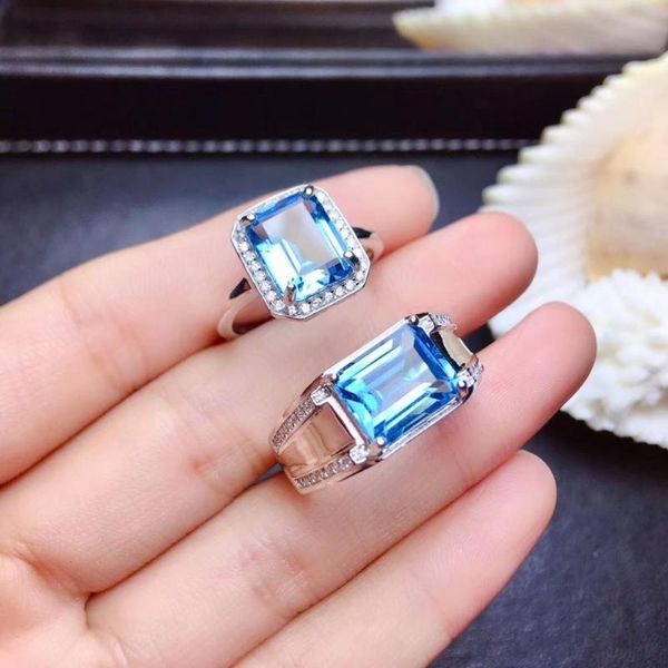 

cluster rings lover ring 100% natural and real z 925 sterling silver fine jewelry for, Golden;silver