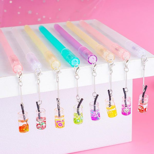 

korean fruit pendant gel pens creative signature pen office stationery cute student water-based paint