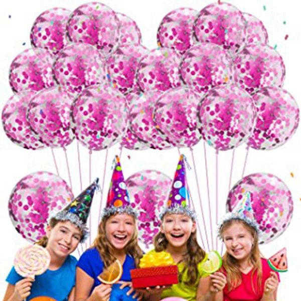 

party decoration 100pc balloons latex with colored paper children's easter carnival
