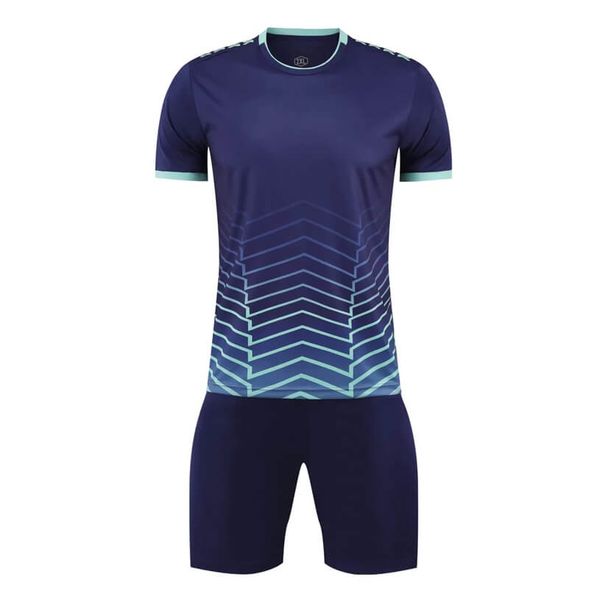 

custom soccer jerseys set personalized any logo name number football kits men's outdoor sports training suits deep blue uniforms for te