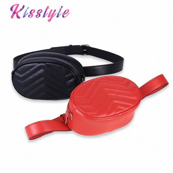 

kisstyle women waist bag fanny pacluxury leather chest belt handbag ladys shoulder bag purse g6yl#