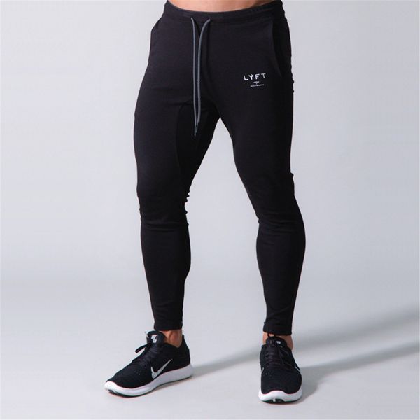 

sportswear 2021 casual pants men joggers sweatpants autumn running sport trackpants male gym fitness training trousers bottoms, Black