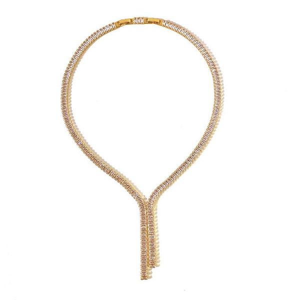 

chains jewelry for women necklace tassel stainless steel dinner party wedding accessories korea gift wholesale, Silver