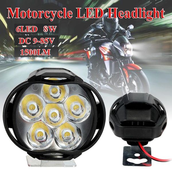 

car headlights universal motorcycle e-bike 15w 6led 1500lm headlight headlamp bulb fog light bulbs led