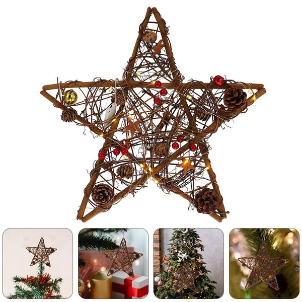 

night lights christmas tree er light rattan star treewith home decoration