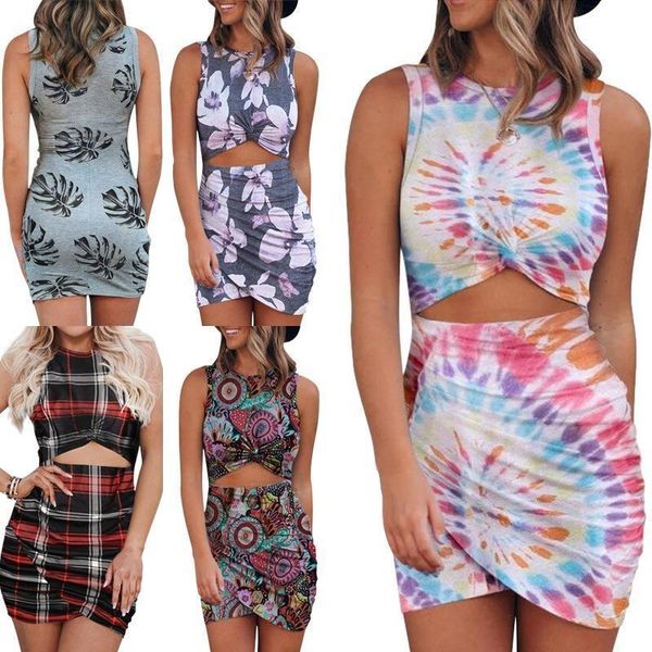 

casual dresses women striped sleeveless tank o-neck dress elegant vintage bodycon hollow out short ladies party summer, Black;gray