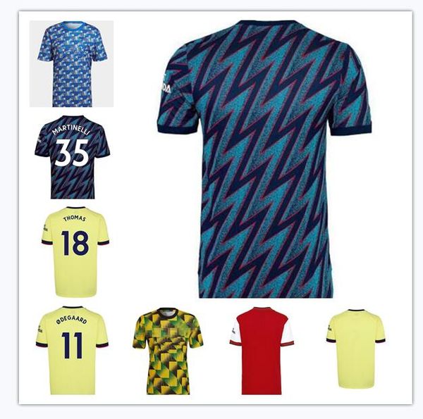 

21 22 soccer jerseys fan player version gunners pepe saka ødegaard thomas willian nicolas tierney smith rowe jersey 2021-22 men + kids kit 2, Black