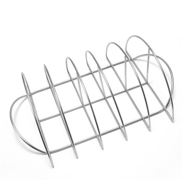 

tools & accessories metal bbq ribs rack for grill stainless steel barbecue basket lamb chops shelf cooking net outdoor kitchen