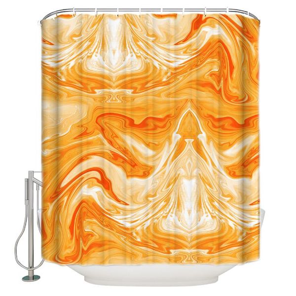 

shower curtains marble orange blue texture fabric bathroom accessories curtain sets childrens modern