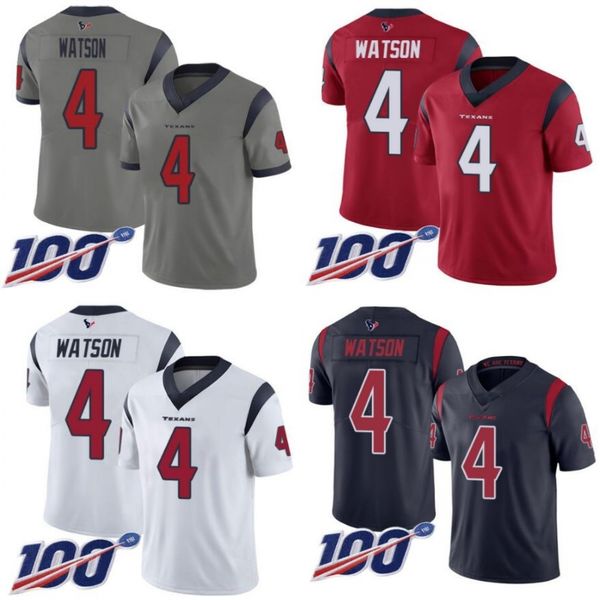 

houstontexansmen #4 deshaun watson women youth 100th vapor limited jersey, Black