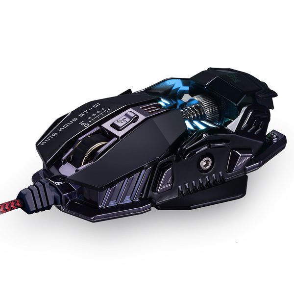 

mices mouse gt1 mechanical rgb luminous wired computer competitive game usb 8-button macro definition programmable weighting