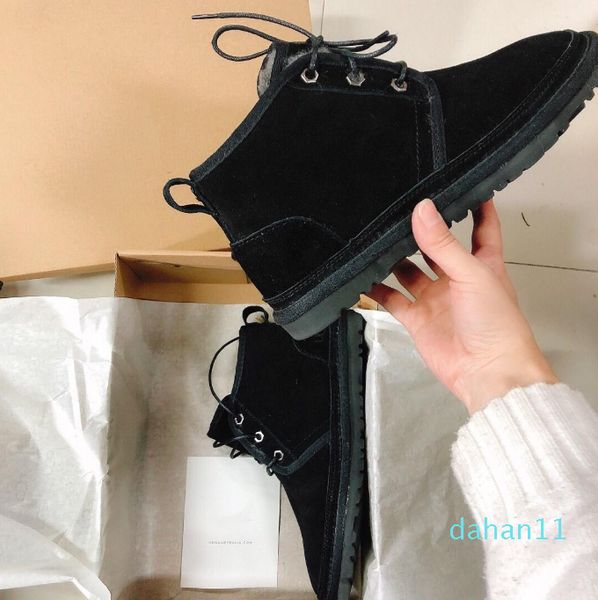 

2021 new australia classic snow winter boots men neumel boots women ankle knee mens designer booties women kids warm martin shoes, Black