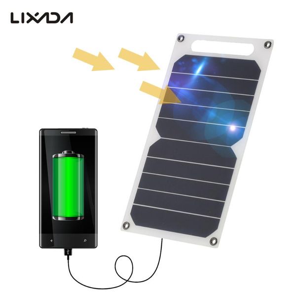 

solar lamps panel lights for garden decoration usb ports harger 10w portable silicon5v 6s/6/plus galaxy s6