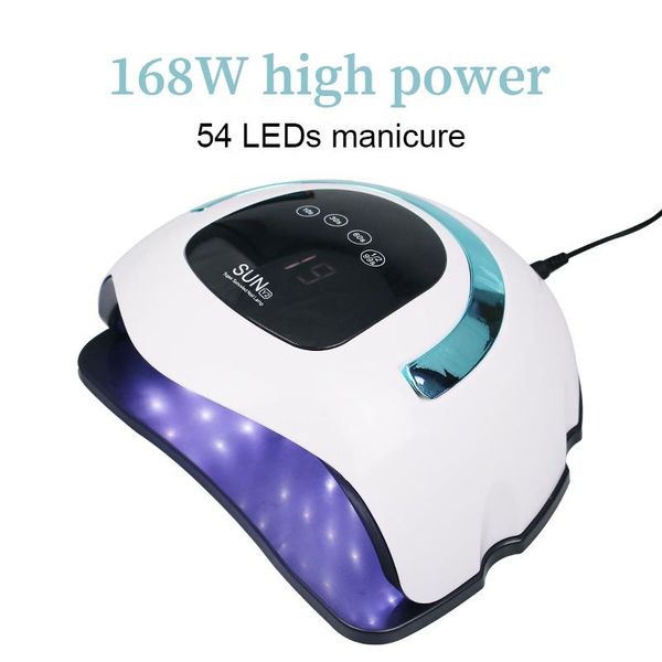 

nail dryers 168w uv led lamp for gel polish dryer varnish with motion sensing professional manicure