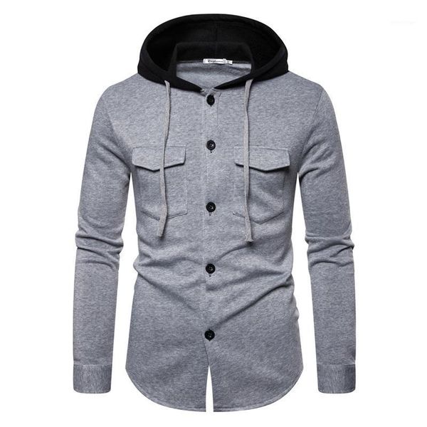

men's hoodies & sweatshirts hoodie brand man sweatshirt hansome youth trend casual comfortable cardigan solid color original fashion al, Black