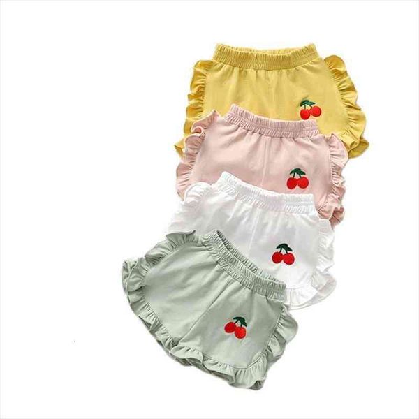 

girls shorts lace all-match pants korean fashion childrens clothing baby summer pants p4218, Black
