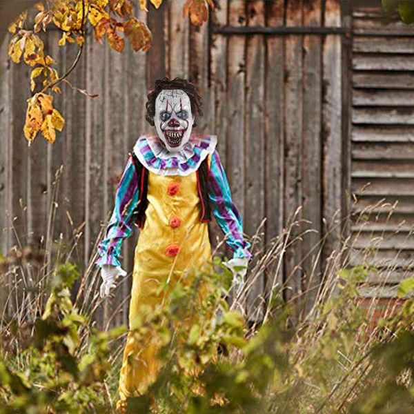 Cosmask Horror Clown Halloween Costume Party Raccapricciante decorazione spaventosa Puntelli Pennywise Mask